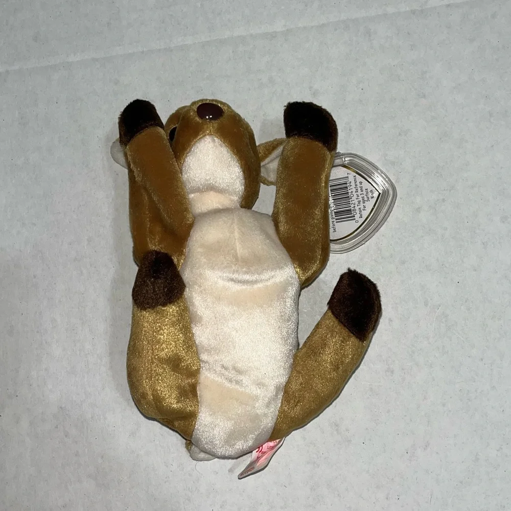 TY Beanie Babies Whisper Deer,‎ Lucky Ladybug, Flitter Butterfly Rocket Blue Jay